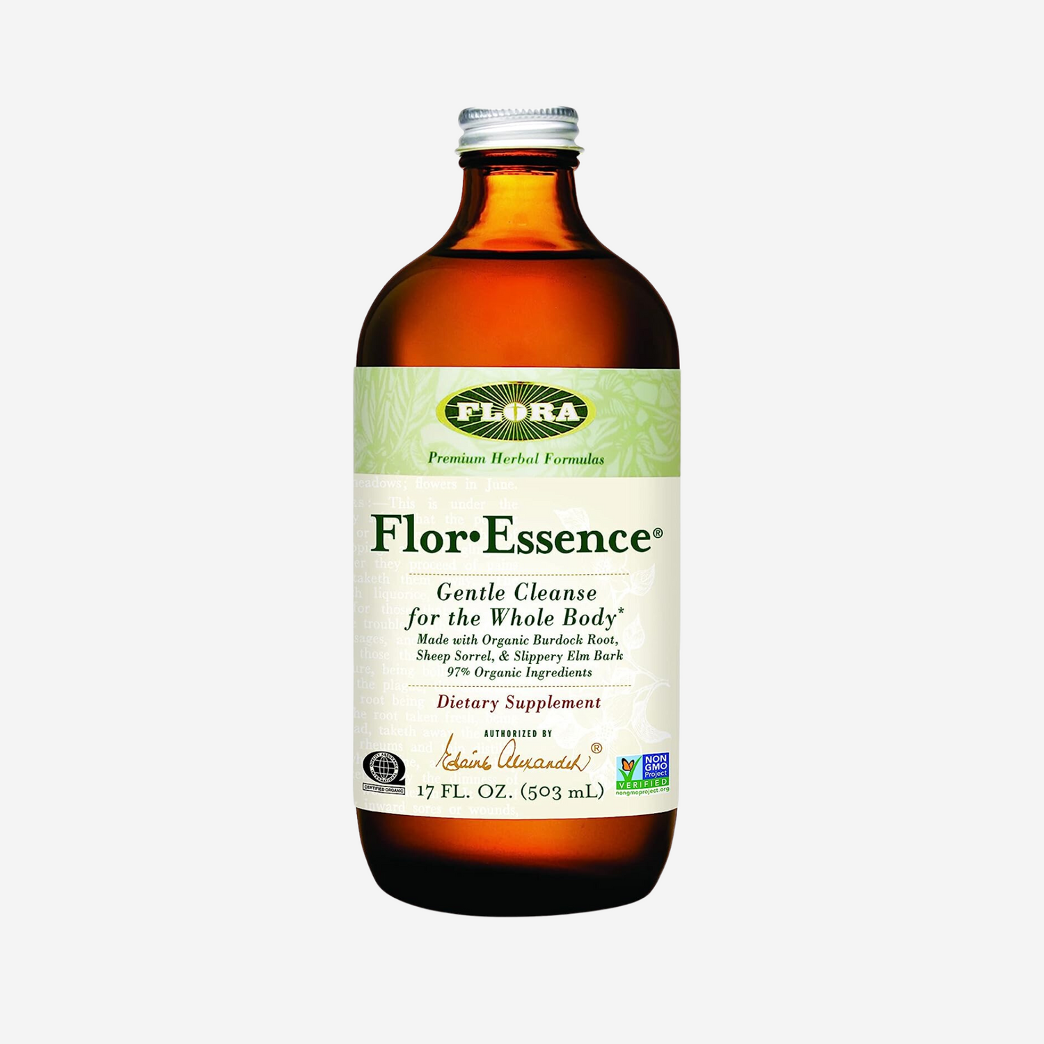 Flora Health Flor-Essence Liquid Tea Blend - Ancient 8-Herb Formula - Natural Full Body Cleanse & Detox 500mL