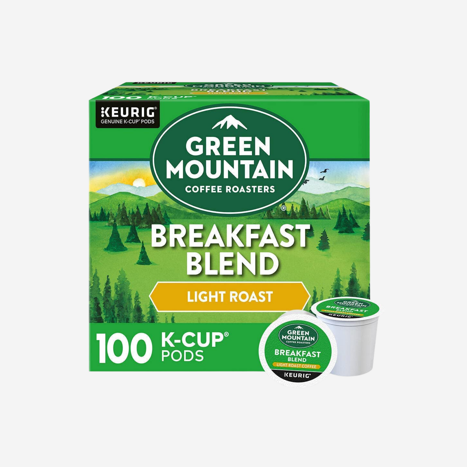 Green Mountain Green Mountain Coffee Breakfast Blend K-Cup Pods,100 Count