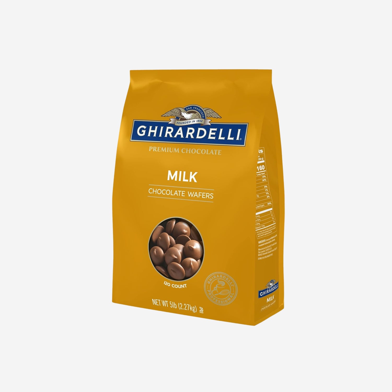 Ghirardelli Chocolate Company Milk Chocolate Wafers - 5LB