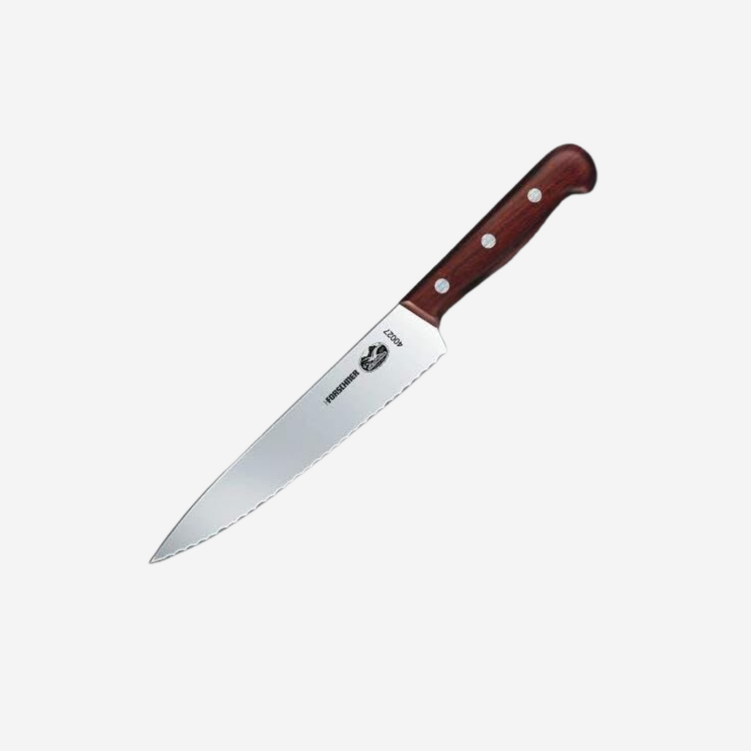 Victorinox 7-1/2-Inch Wavy Edge Chef's Knife/Carver, Rosewood Handle