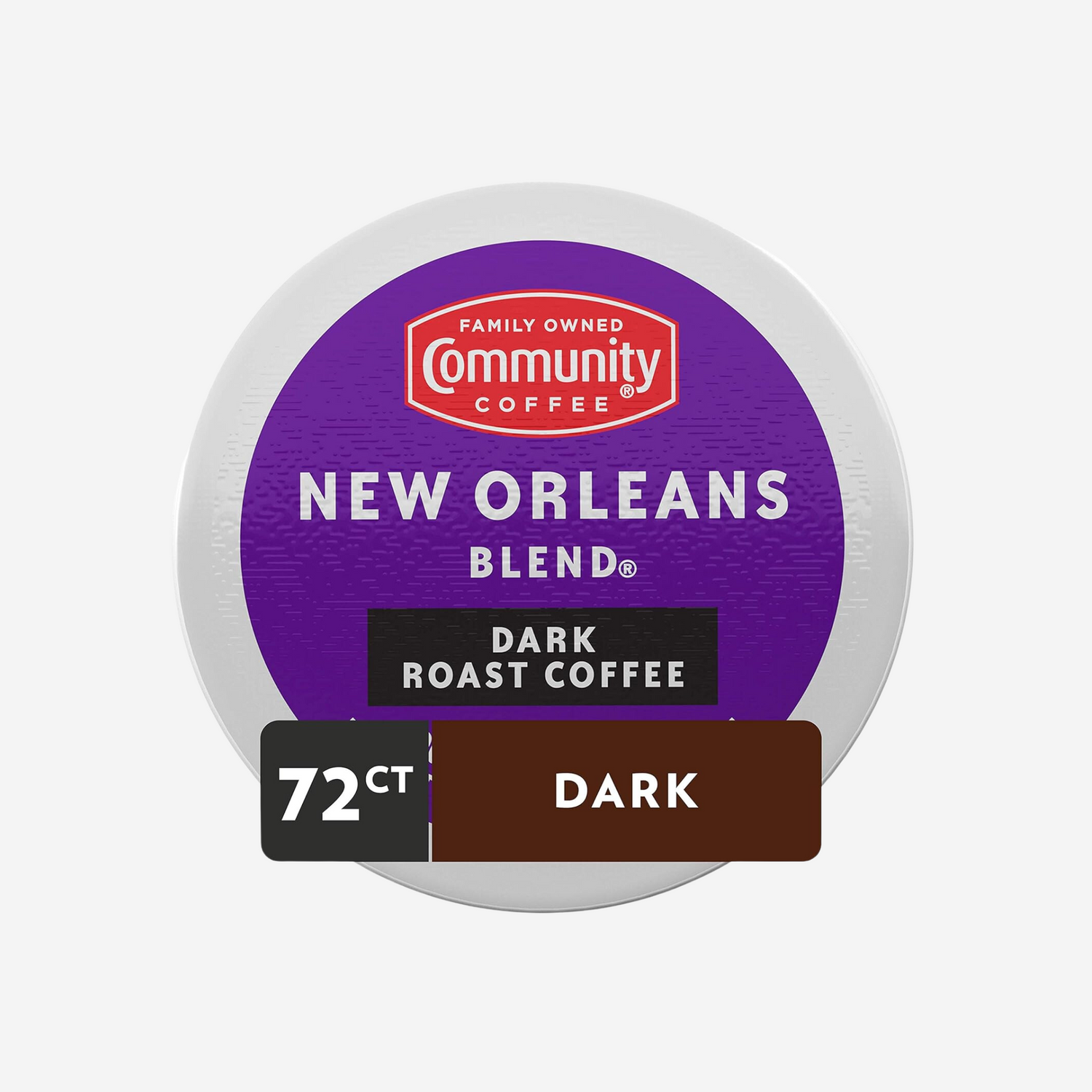 Community Coffee New Orleans Blend 72 Count Coffee Pods 12 Count (Pack of 6)