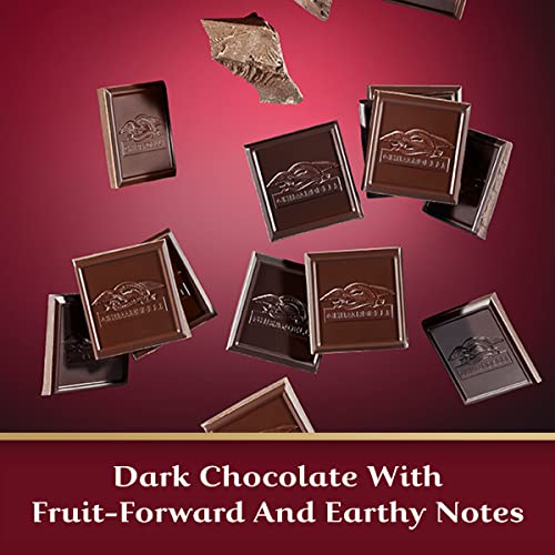 GHIRARDELLI Intense Dark Chocolate Squares, 92% Cacao, Valentine�s Day Chocolate Gifts, 4.1 Oz Bag (Pack of 6)