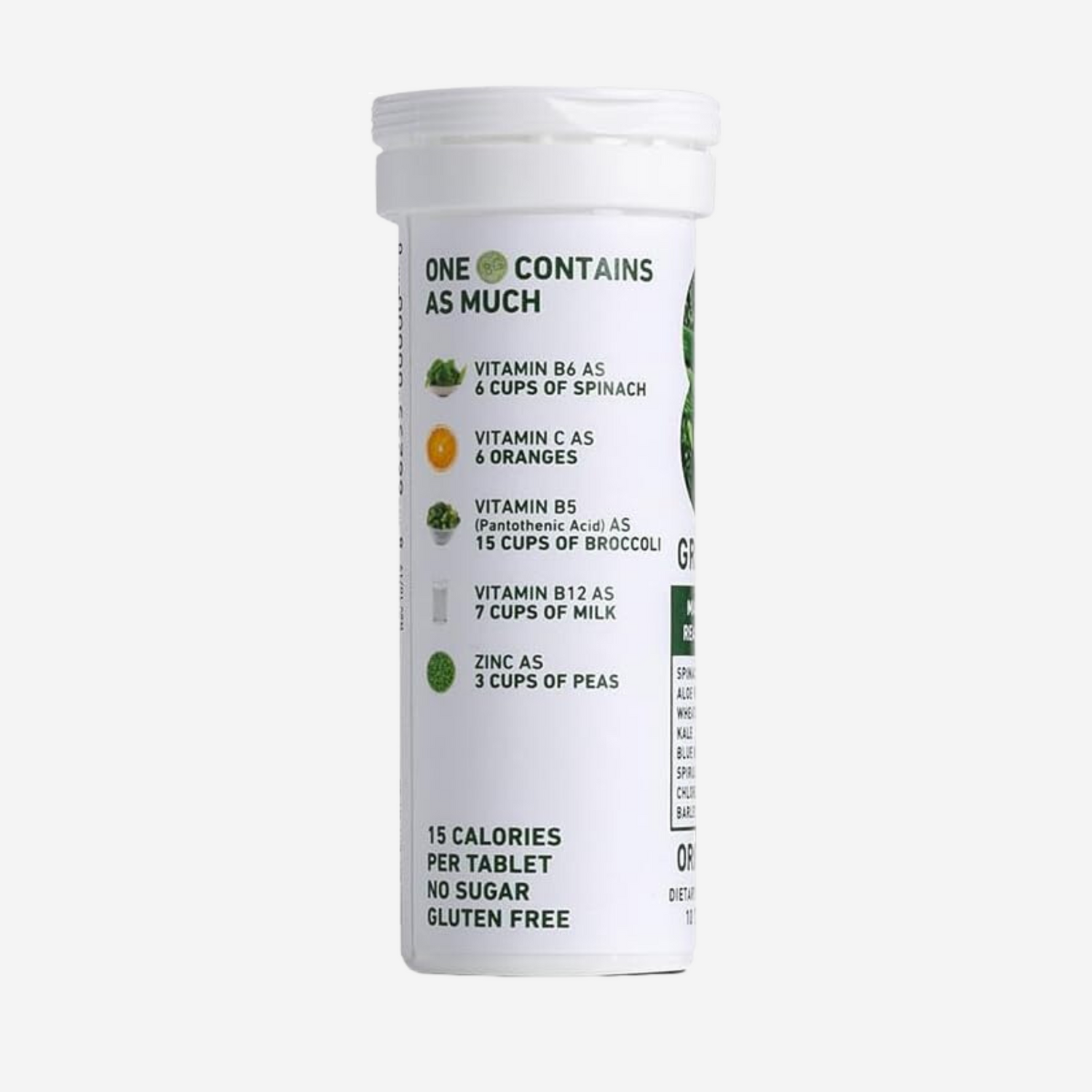 8Greens Daily Greens Effervescent Tablets - Superfood Booster, Energy & Immune Support 30 Tablets