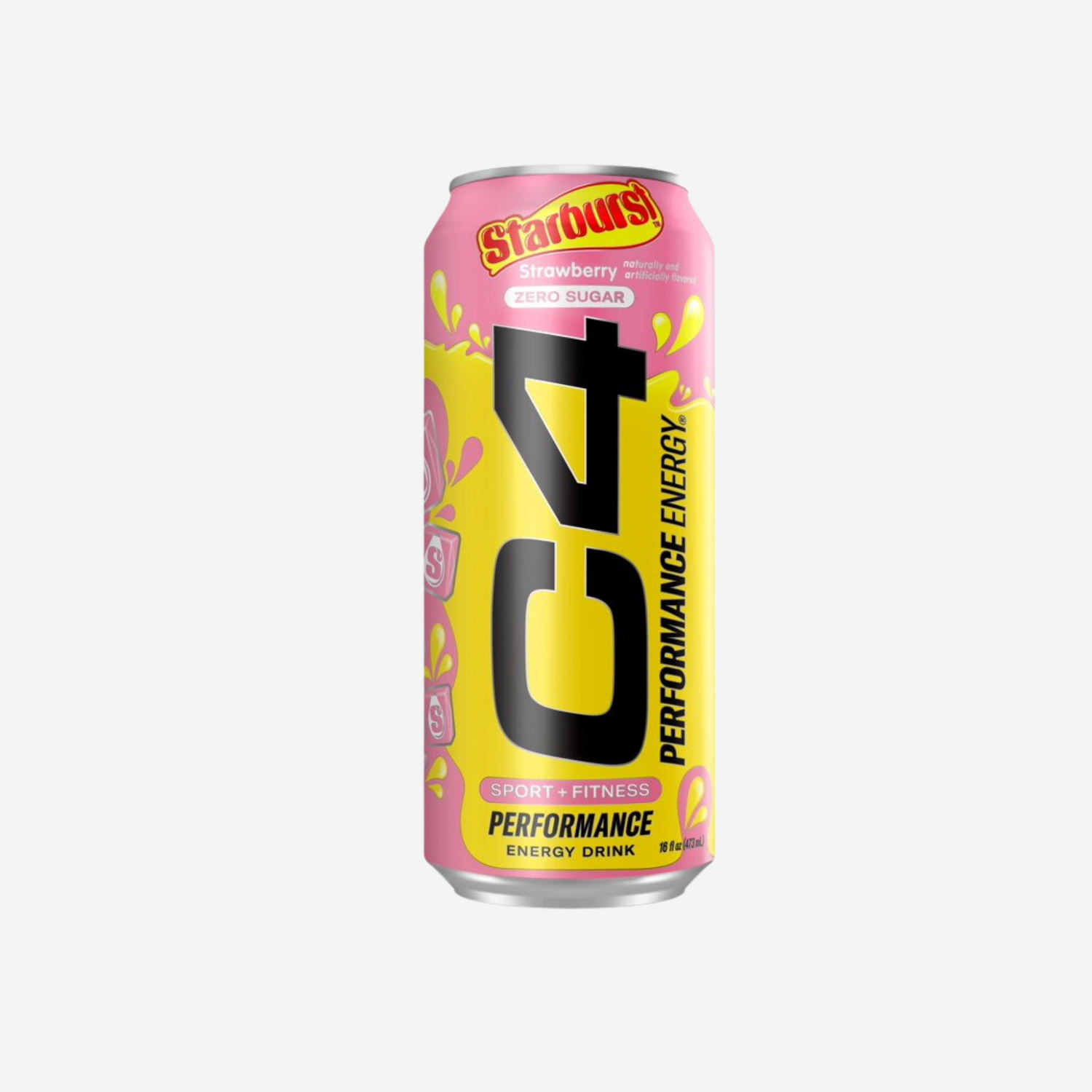 C4 Performance Energy Drink, Strawberry Starburst™, 16oz, Single Can