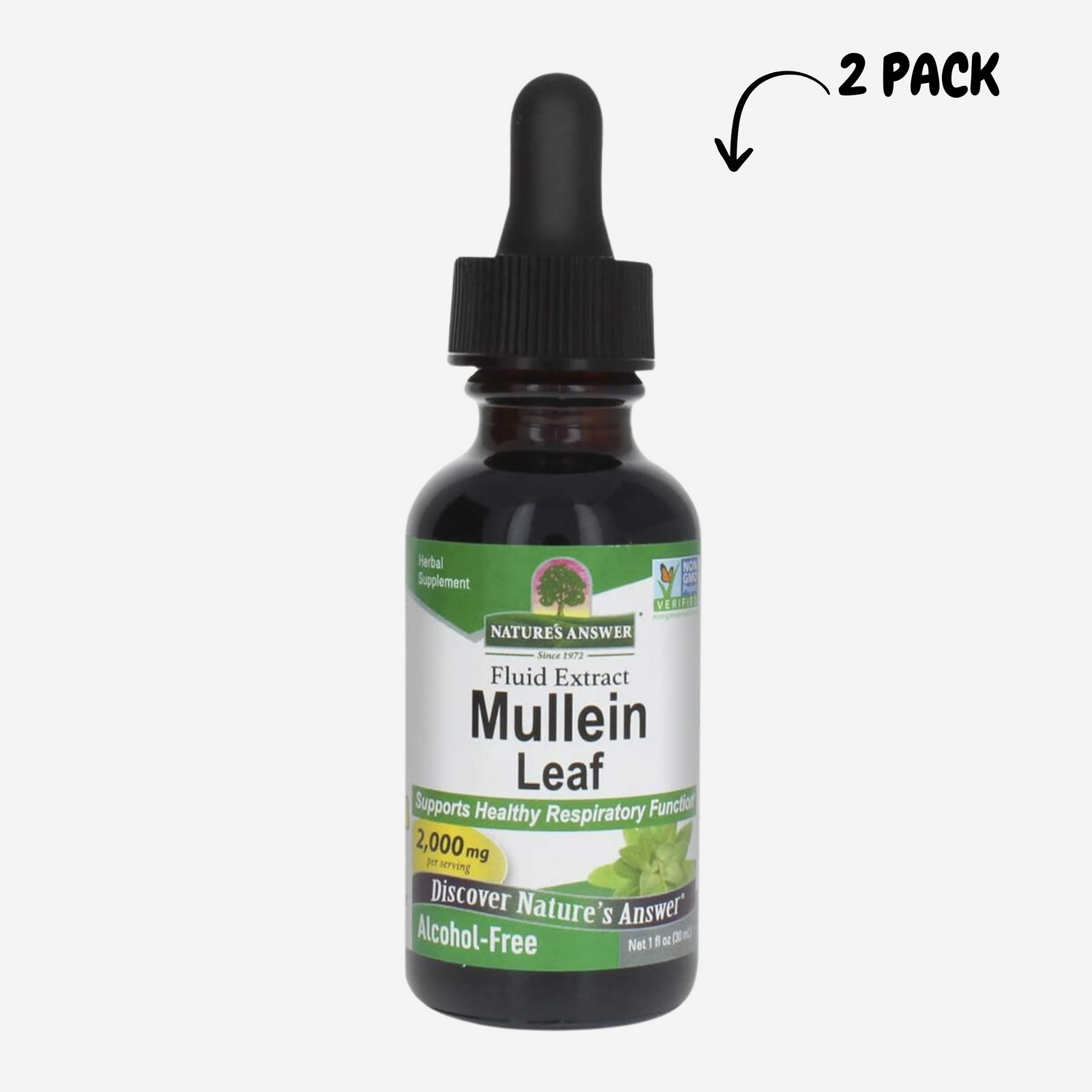 Nature's Answer Mullein Leaf | Herbal Supplement | Supports Respiratory Function & Mucous Membranes
