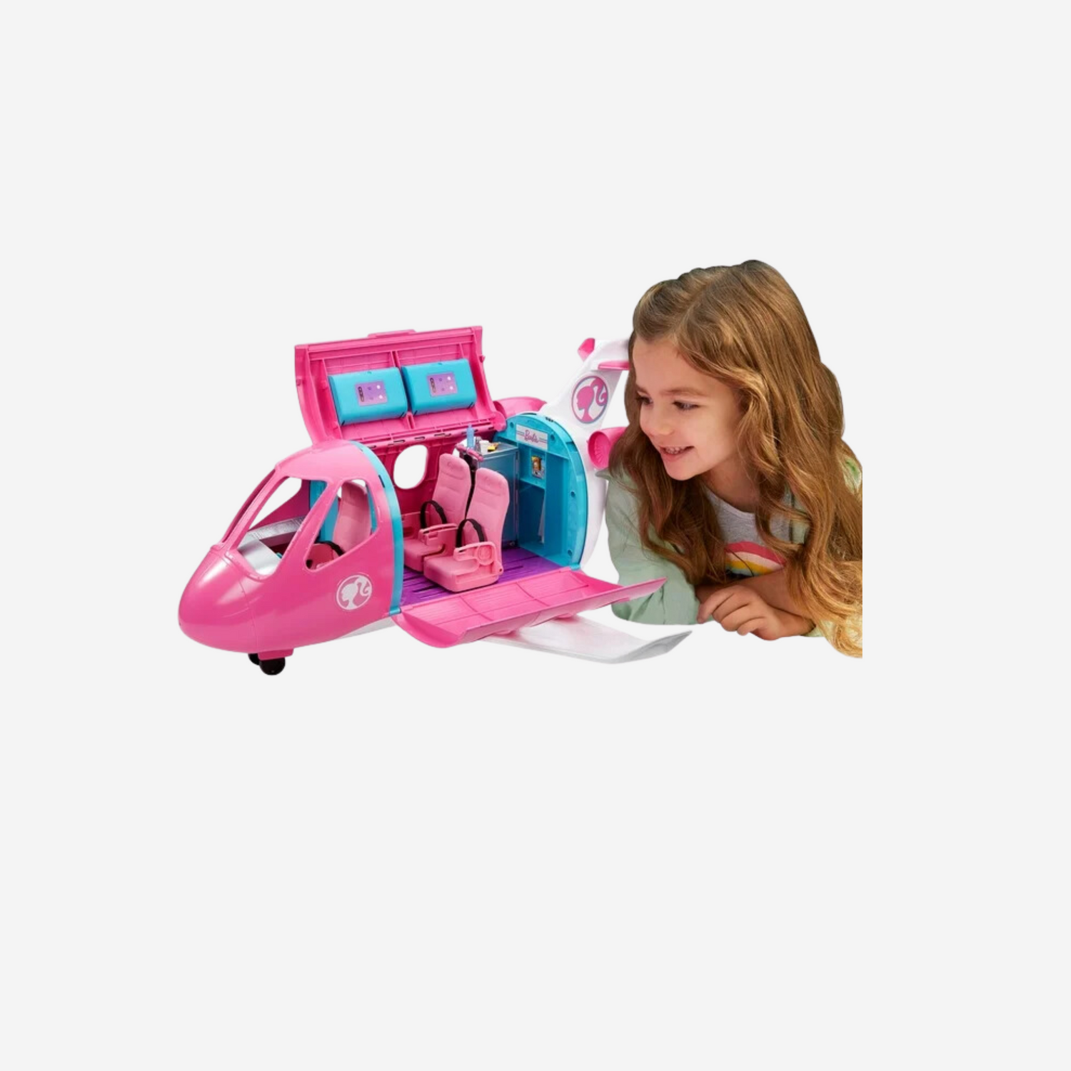 Barbie Dreamplane Playset with Puppy and Snack Cart, 15+ Accessories