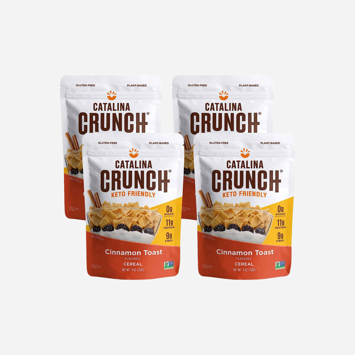 Catalina Crunch Cinnamon Toast Keto Cereal, 9oz Bag - 4 pack