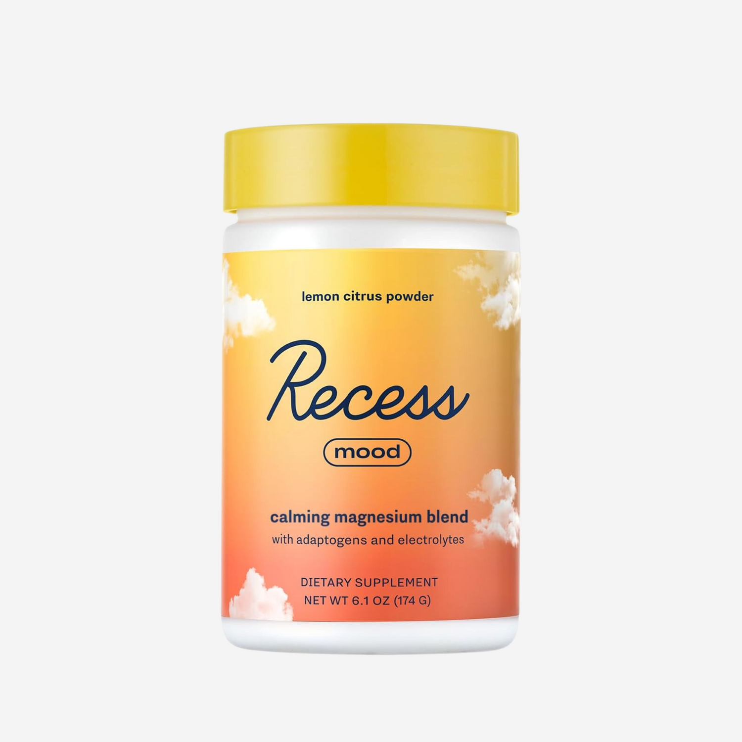 Recess Mood Powder, Calming Magnesium L-Threonate Blend with Passion Flower, L-Theanine, Electrolytes, Magnesium Calm Support Powder Supplement -  28 Serving Tub