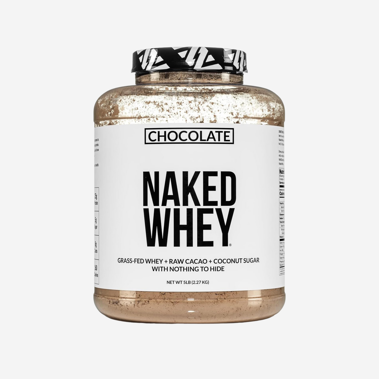NAKED Nutrition Whey Protein Supplement Powder, Chocolate  , 5LB
