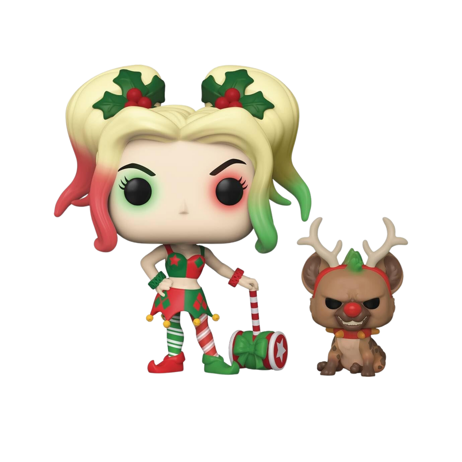 Funko Pop! DC Heroes: DC Holiday - Harley Quinn with Helper, Multicolor, 3.75 inches (50656)