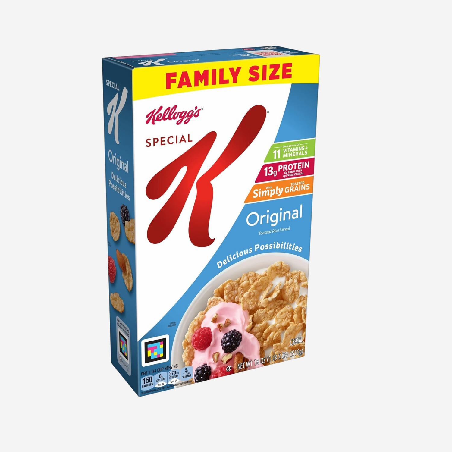 Kellogg's Special K, Breakfast Cereal, Original,  18oz Box (Pack of 6)