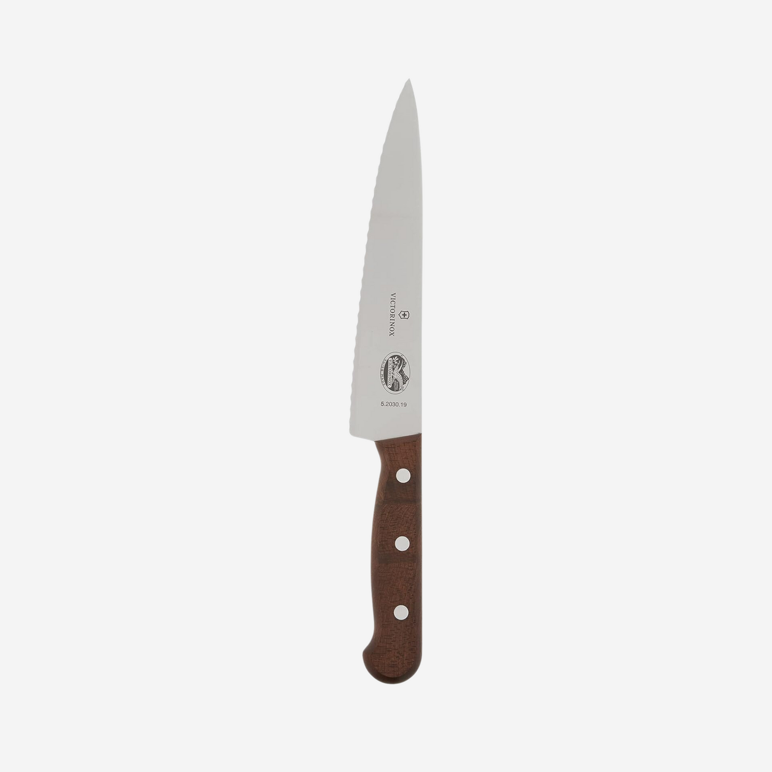 Victorinox 7-1/2-Inch Wavy Edge Chef's Knife/Carver, Rosewood Handle