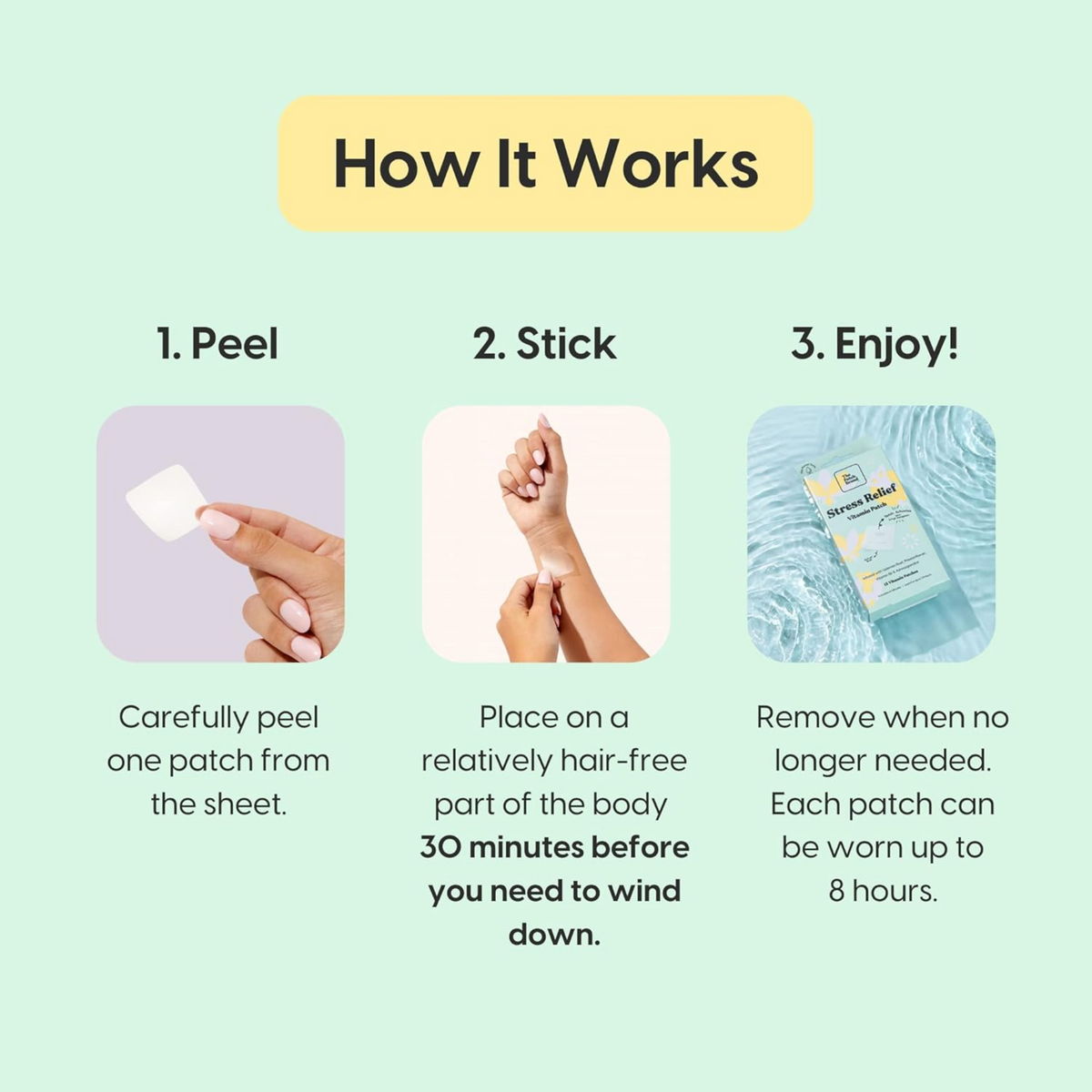 Support Patches The Patch Brand Wellness Support Patches - Stress Relief Patch ...