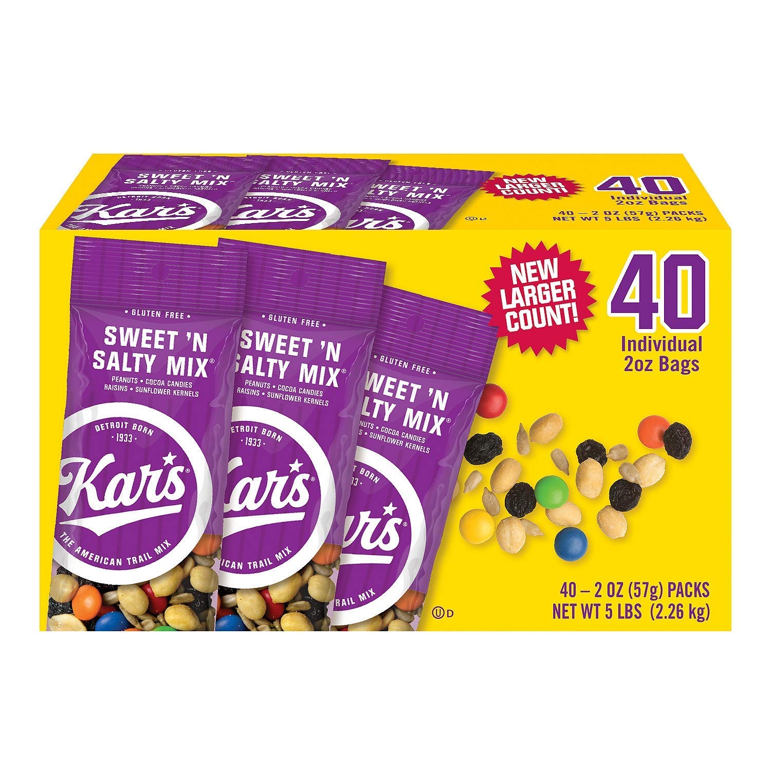 Kar's Sweet 'n Salty Mix (2 Ounce, 40 Count)