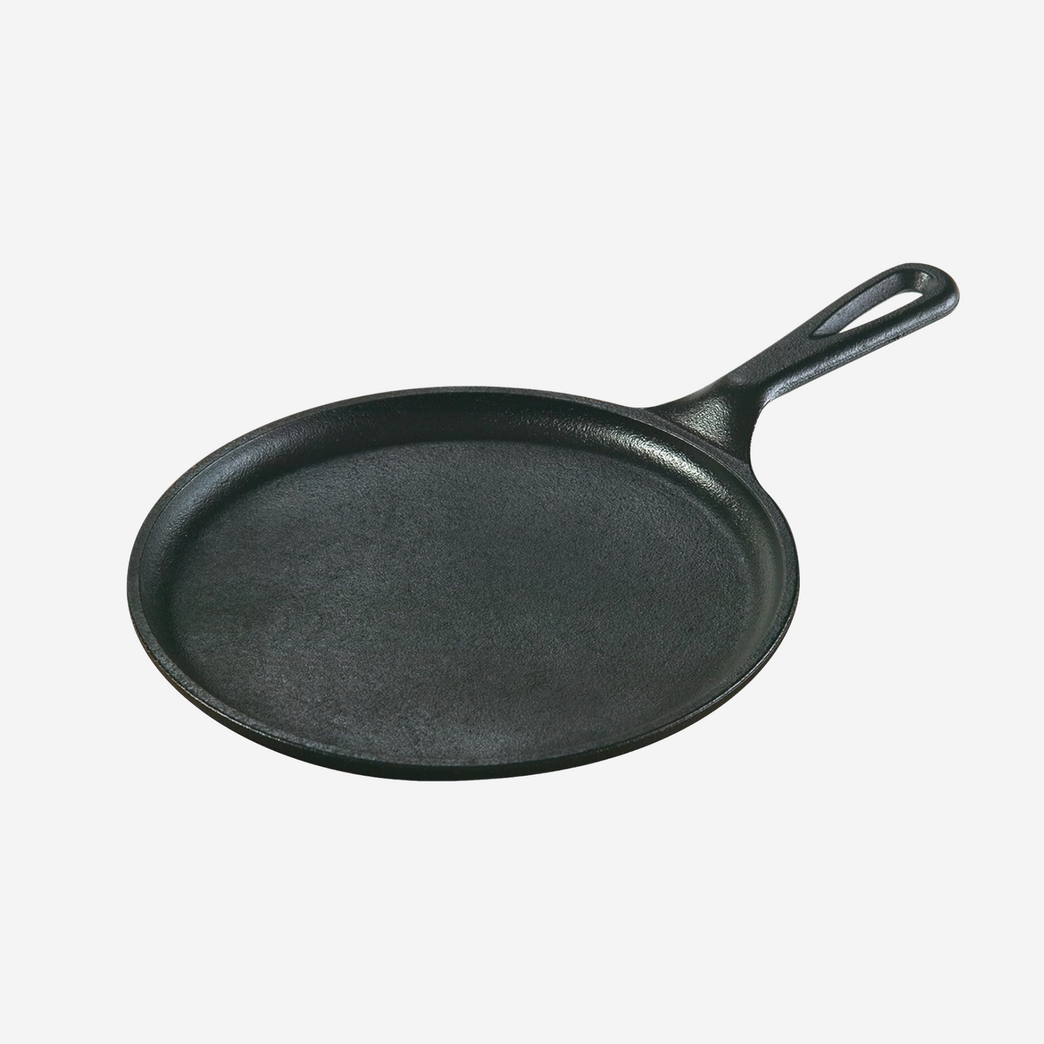 Lodge 8.38 in Cast Iron Round Griddle, Black