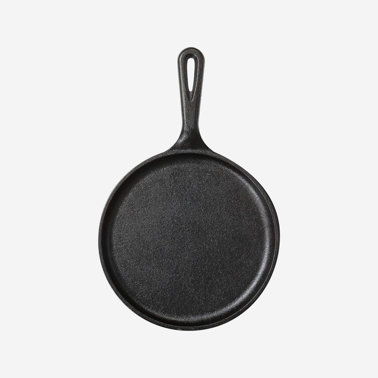 Lodge 8.38 in Cast Iron Round Griddle, Black