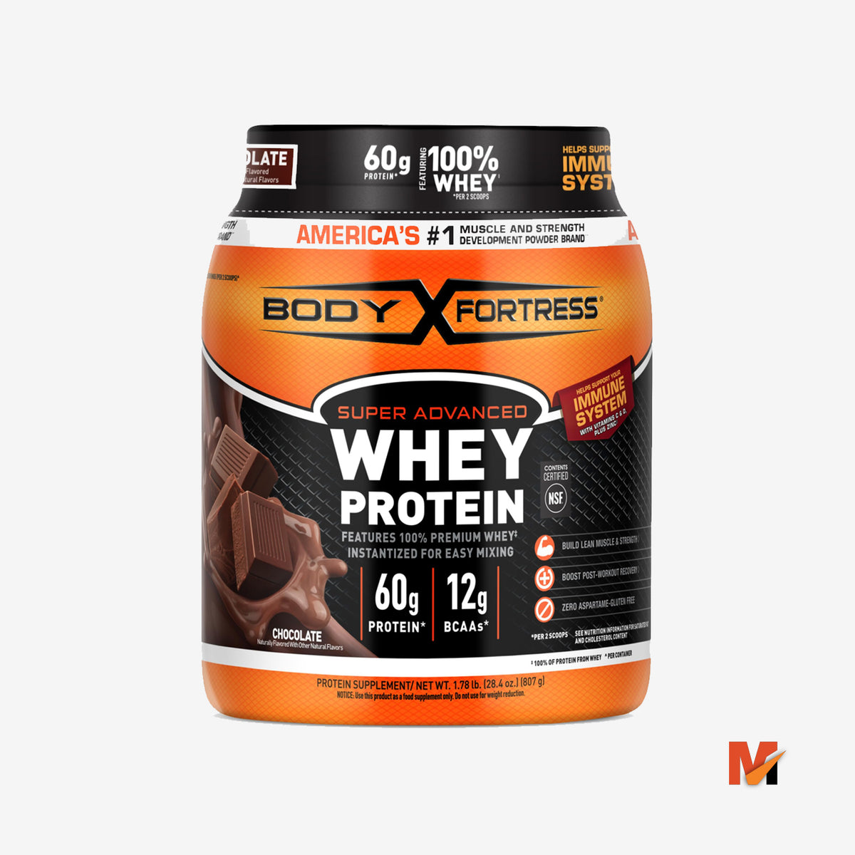 Body Fortress Super Advanced Whey Protein Powder,