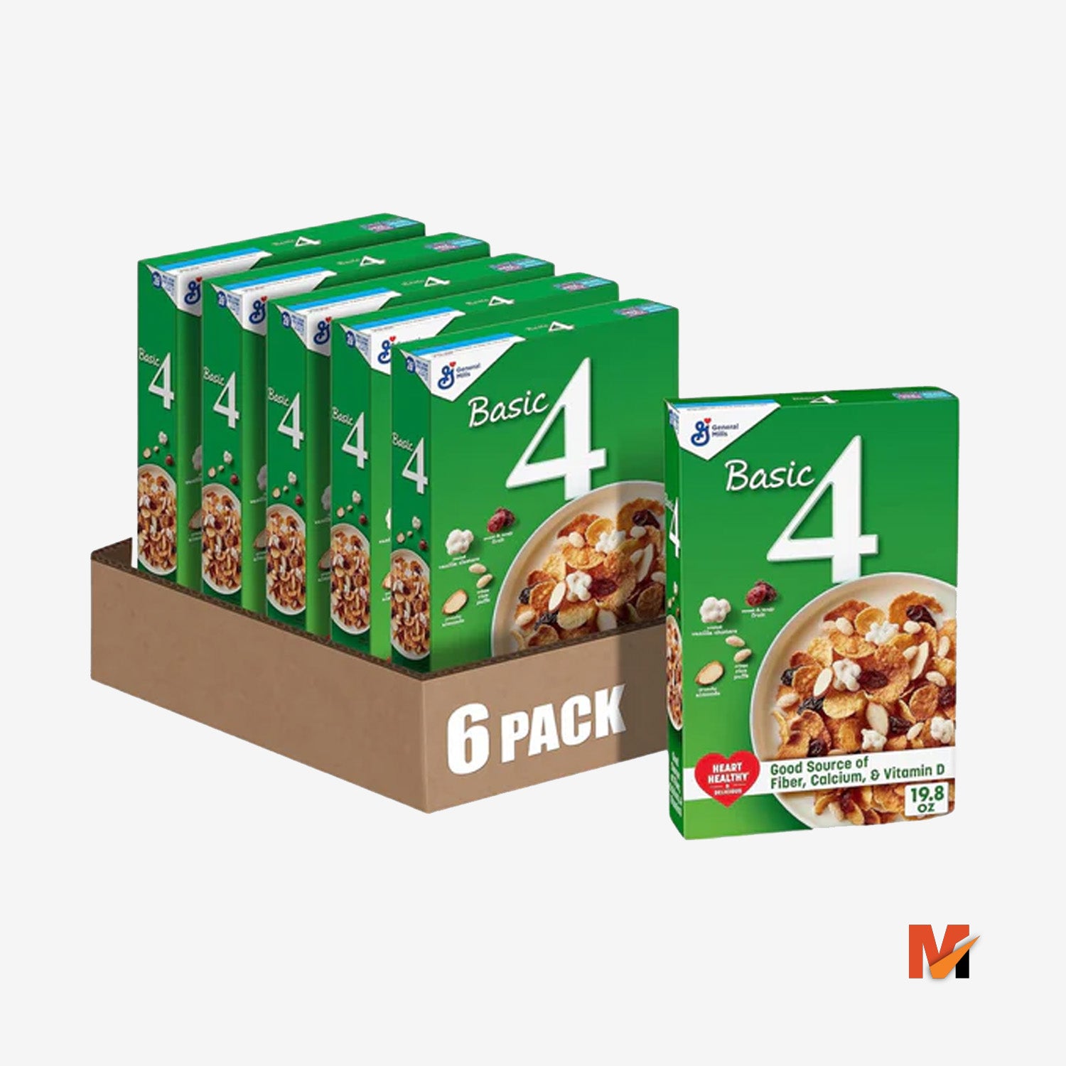 Fruit and Fiber Cereal with Whole Grain, 19.8 oz (Pack of 6) Martforall