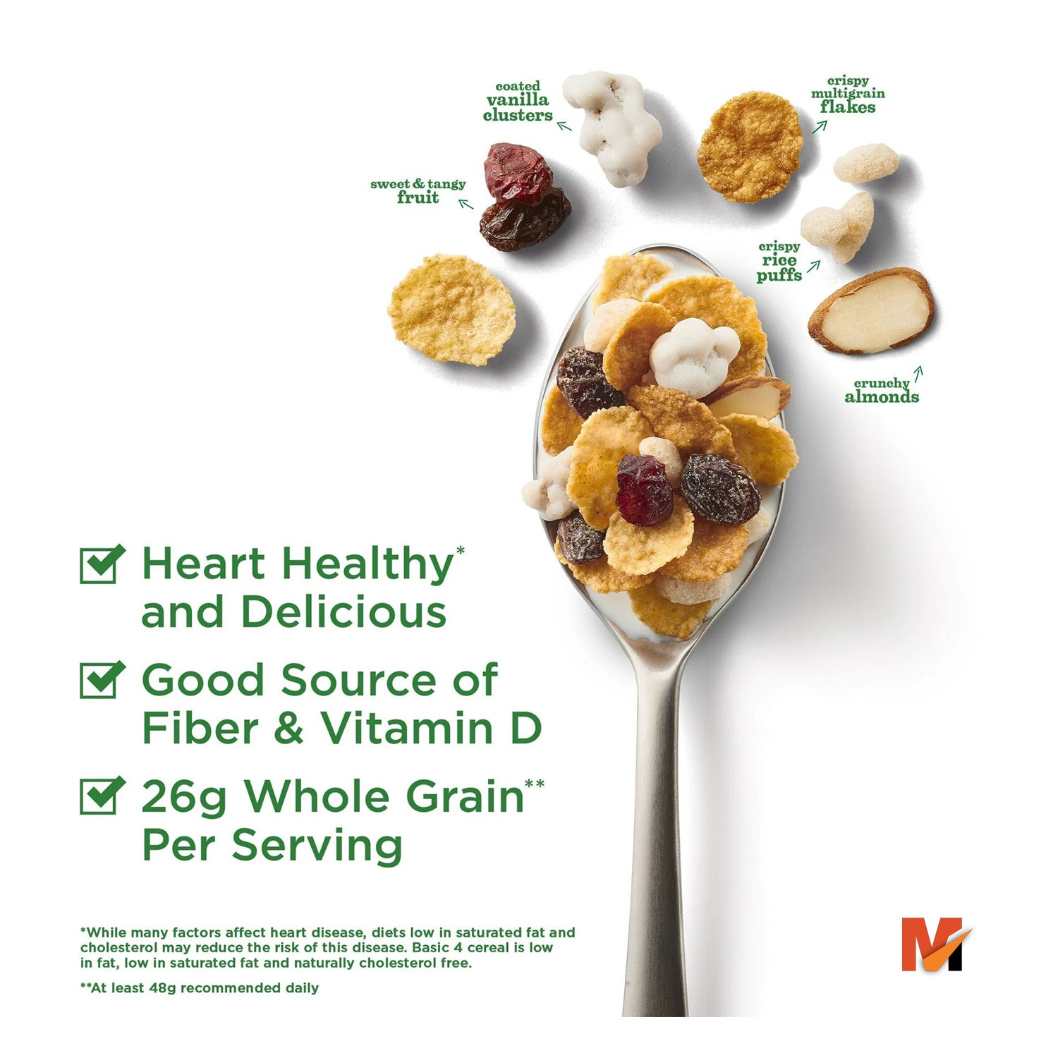 Fruit and Fiber Cereal with Whole Grain, 19.8 oz (Pack of 6) Martforall