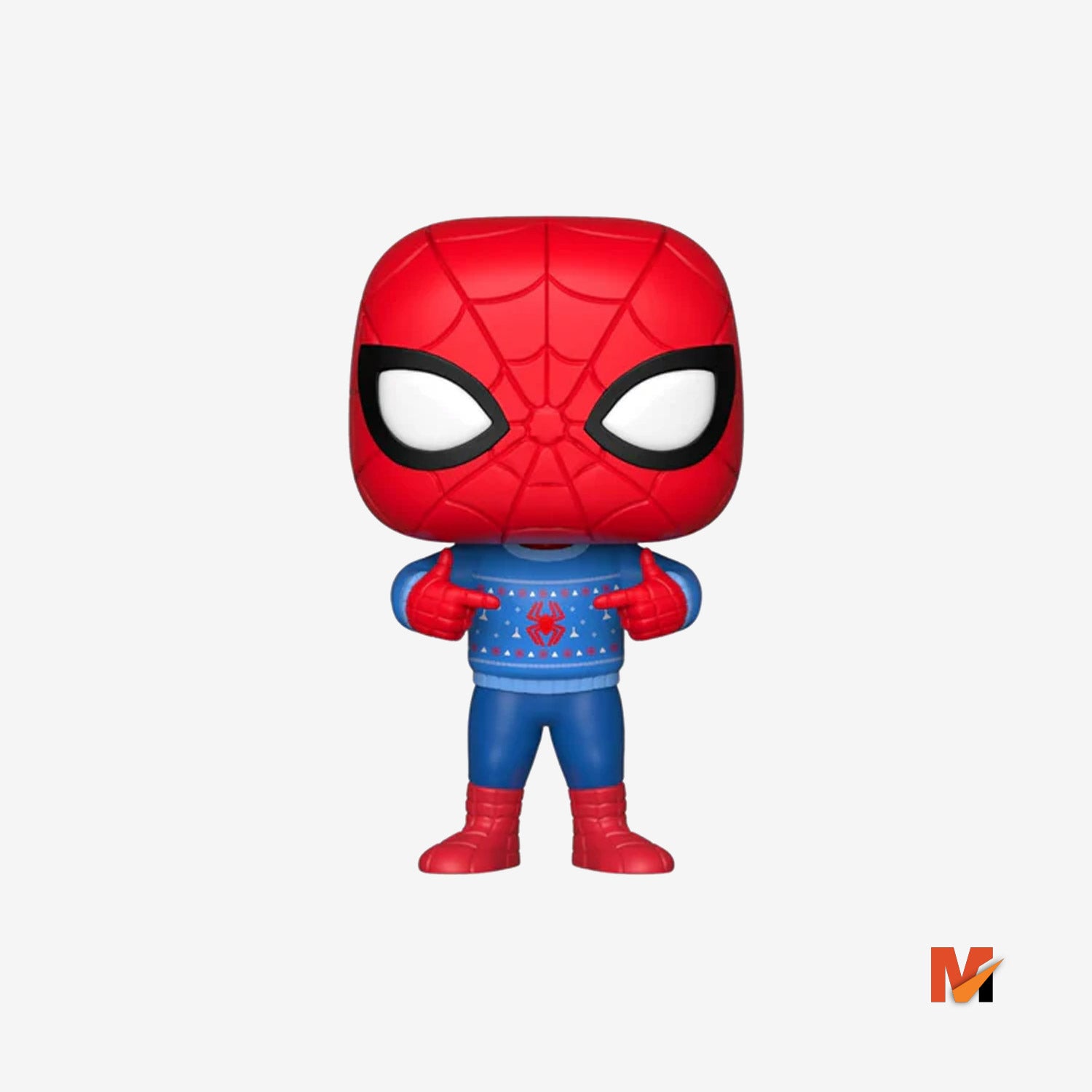 Funko Pop Marvel Holiday- Spider Man with Ugly Sweater Collectible Figure, Multicolor