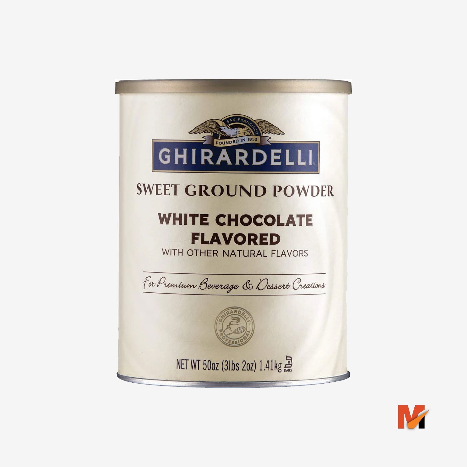 Ghirardelli Sweet Ground White Chocolate Flavor Powder, 3.12 lbs
