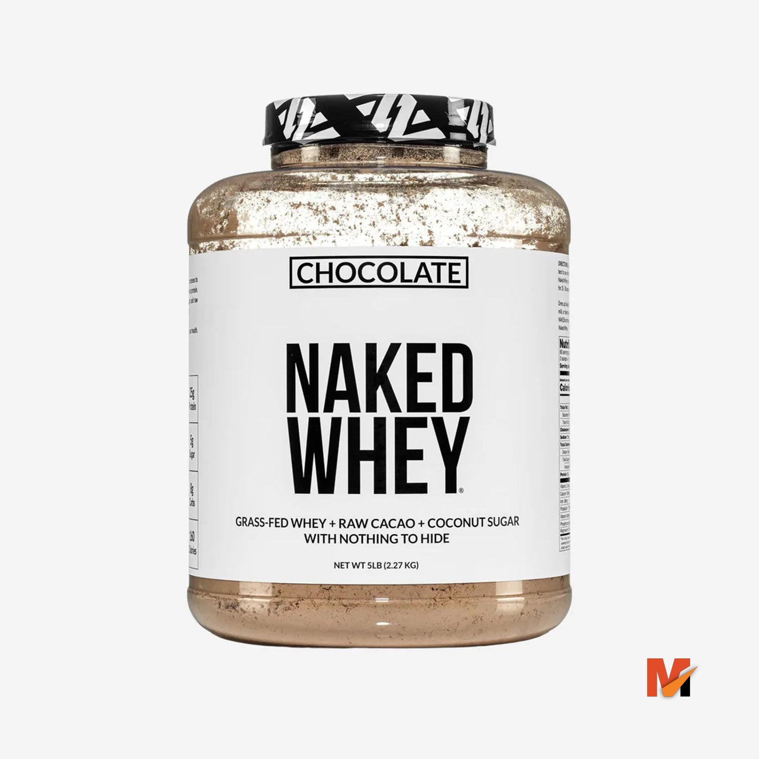 NAKED Nutrition Whey Protein Supplement Powder, Chocolate  , 5LB